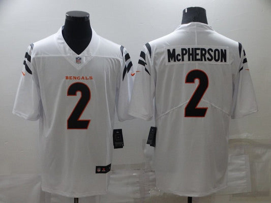 Evan McPherson#2 Cincinnati Bengals White Jersey