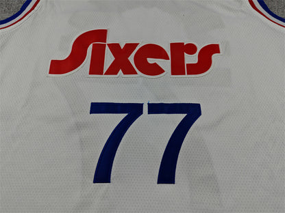 V. J. Edgecombe #77 Philadelphia 76ers White City Edition Swingman Embroidered Jersey