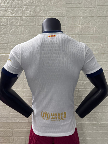 2025-26 Barcelona Home Player Version Shirt White Jersey