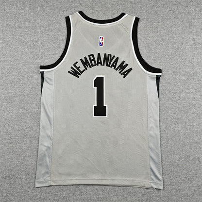 Youth Victor Wembanyama San Antonio Spurs #1 Statement Edition  Embroidered Jersey
