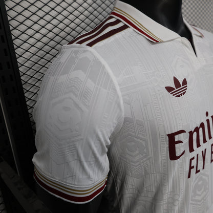 2025-26 Arsenal Second Away White Player Version Jersey - Men's