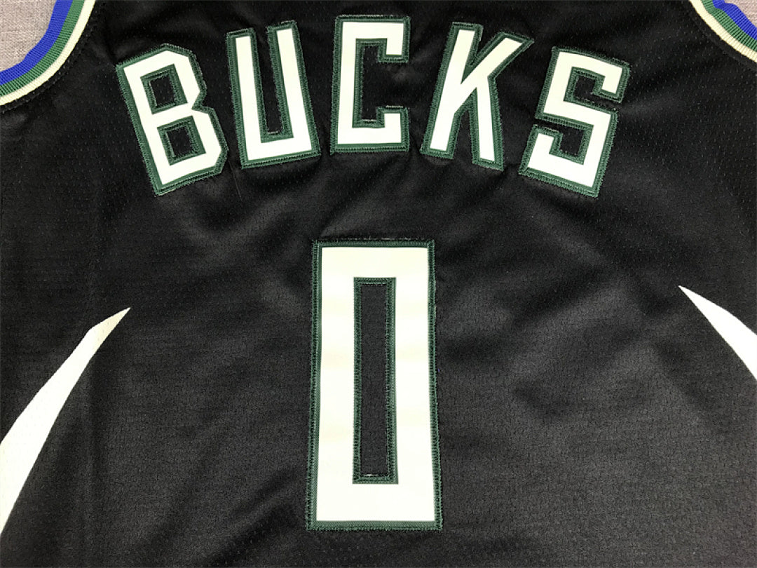 Damian Lillard# 0 Black Statement Edition  Embroidered Jersey