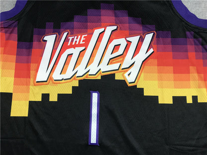 Devin Booker#1 Phoenix Suns City Edition Swingman Embroidered Jersey