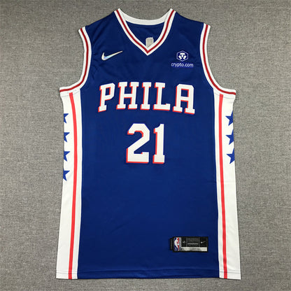 Joel Embiid #21 Philadelphia 76ers City Edition Swingman Embroidered Jersey