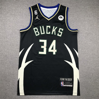 Giannis Antetokounmpo# 34 Statement Edition  Embroidered Jersey