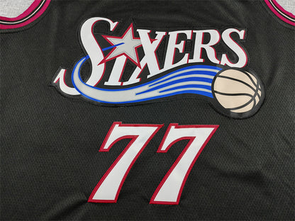 V. J. Edgecombe #77 Philadelphia 76ers 2026 Black City Edition Swingman Embroidered Jersey