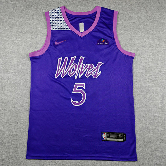 Anthony Edwards #5 Minnesota Timberwolves  2026 City Edition Swingman Embroidered Jersey