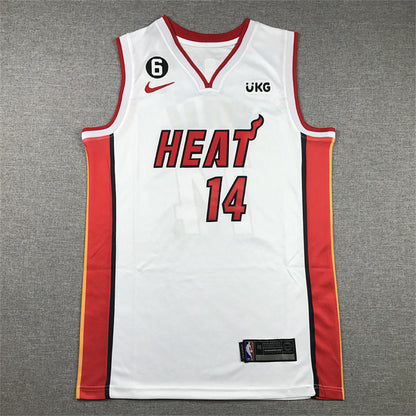 Tyler Herro# 14 Miami Heat White City Edition Swingman Embroidered Jersey