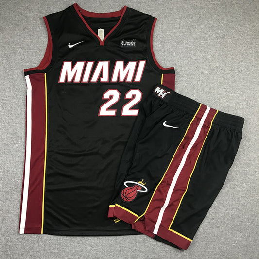 Miami Heat Jimmy Butler #22 City Edition Swingman Set — Embroidered