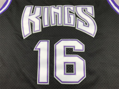 Predrag Stojaković'#16 Sacramento Kings 2001-02 Throwback Embroidered Jersey