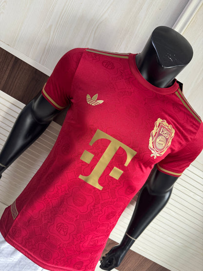 Bayern red 125th anniversary commemorative edition player version jersey