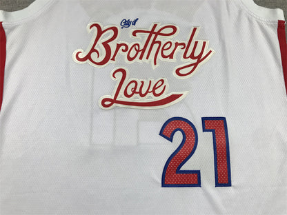 Joel Hans Embiid #21 Philadelphia 76ers 2023 White City Edition Swingman Embroidered Jersey