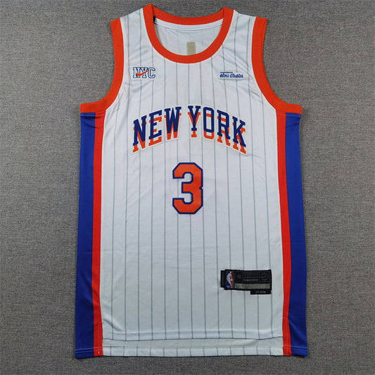 Josh Hart#3 New York Knicks 2025 White City Edition Swingman Embroidered Jersey