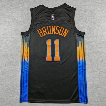 Jalen Brunson#11 New York Knicks 2026 Black Statement Edition  Embroidered Jersey