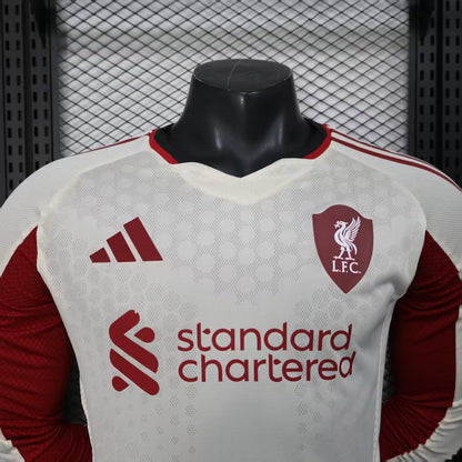 2025-26 Liverpool Away Long Sleeve Player Edition Jersey - Men's