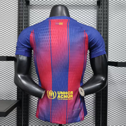 2025-26 Barcelona Home Player Version Jersey - Men's No Chest Logo