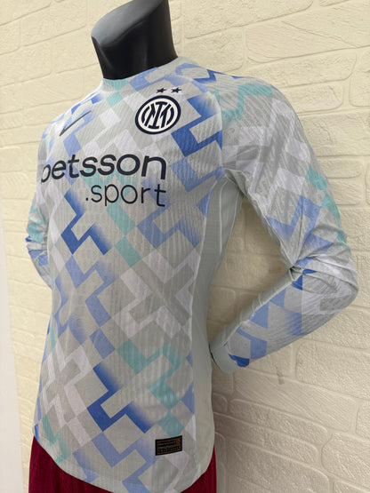2025-26 Inter Milan Away Long Sleeve Player Version Jersey