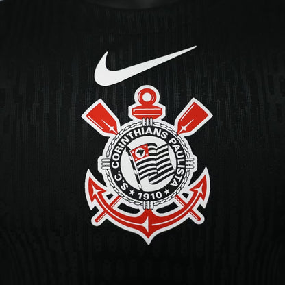 2025-26 Corinthians Away Black Player Version Jersey - Men's