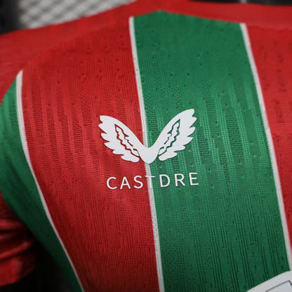 2025-26 Daman Player Version Jersey-Men's Red and Green