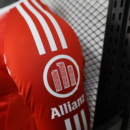 2025-26 Bayern Munich Home Long Sleeve Player Version Jersey - Men's