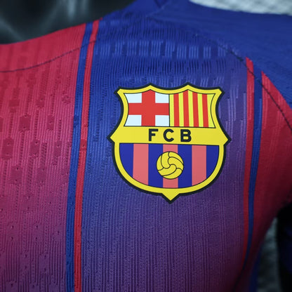 2025-26 Barcelona Home Player Version Jersey - Men's No Chest Logo