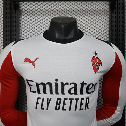 2025-26 AC Milan Away Long Sleeve Player Version Jersey - Men's
