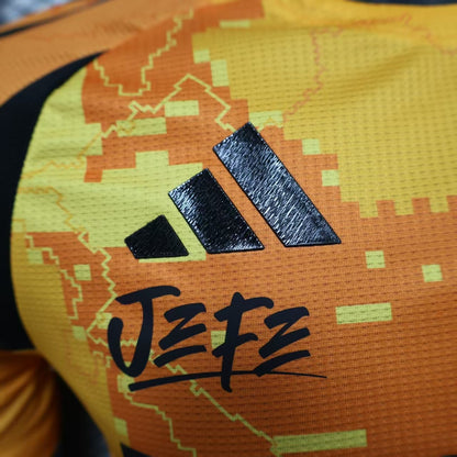 2025-26 Paris Saint-Germain Second Away Yellow Player Version Jersey-Men's