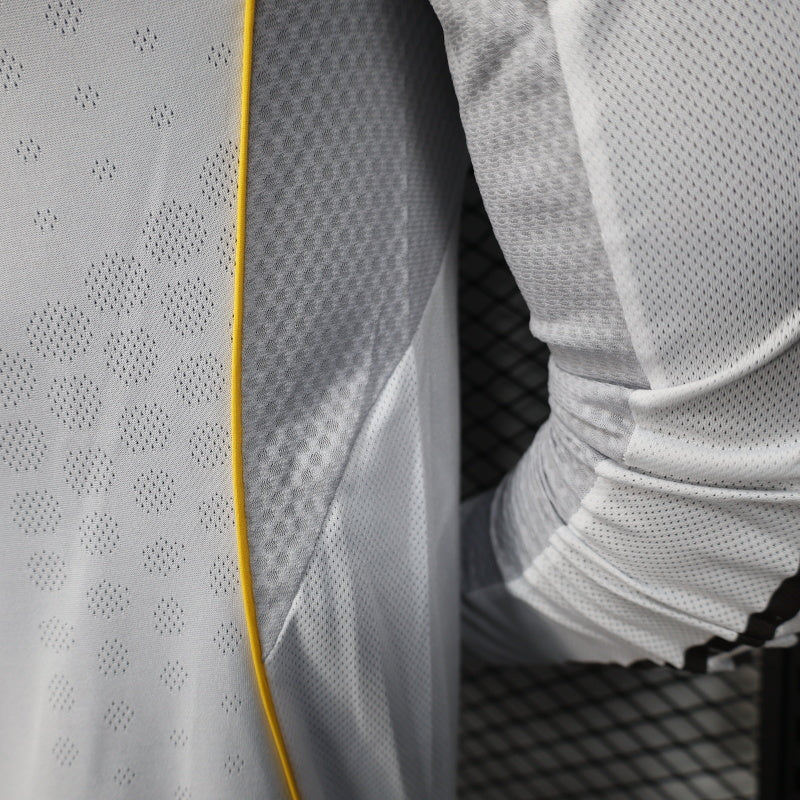 2025-26 Real Madrid Home Long Sleeve Player Version Jersey - Men's