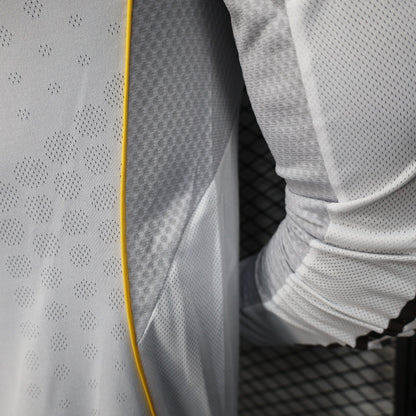 2025-26 Real Madrid Home Long Sleeve Player Version Jersey - Men's