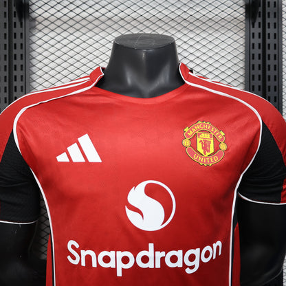 2025-26 Manchester United Home Player Version Jersey - Men's