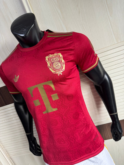 Bayern red 125th anniversary commemorative edition player version jersey