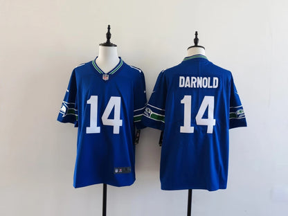 Seattle Seahawks Sam Darnold #14 blue Jersey
