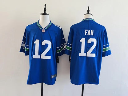Seattle Seahawks fan #12 blue Jersey