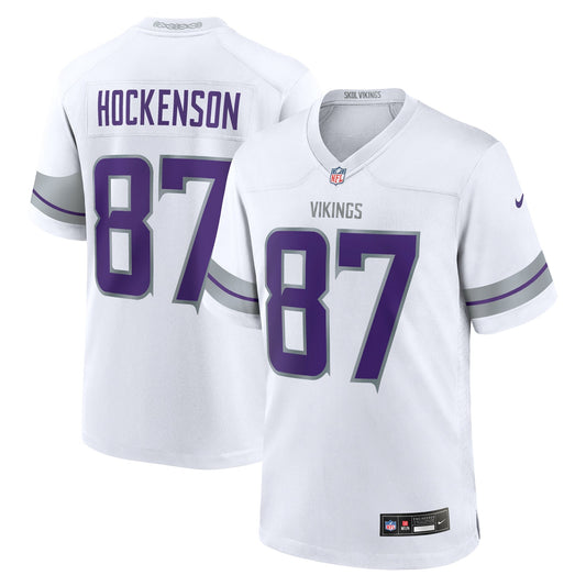 T.J. Hockenson Minnesota Vikings Nike Alternate Game   Jersey - White