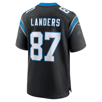 Matt Landers Carolina Panthers Nike Game Jersey - Black