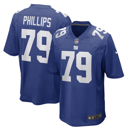 Tyre Phillips New York Giants Nike Game   Jersey - Royal
