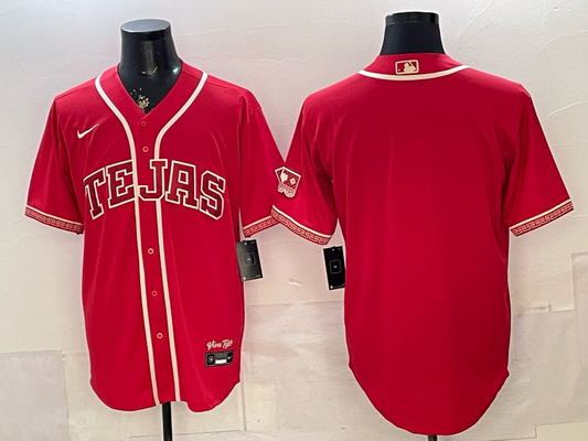 Men's Texas Rangers Red 2026 City Connect Stadium Jersey