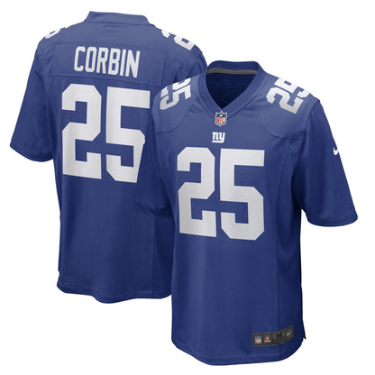 Jashaun Corbin New York Giants Nike Game   Jersey - Royal