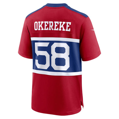 Bobby Okereke New York Giants Nike Alternate   Game Jersey - Century Red