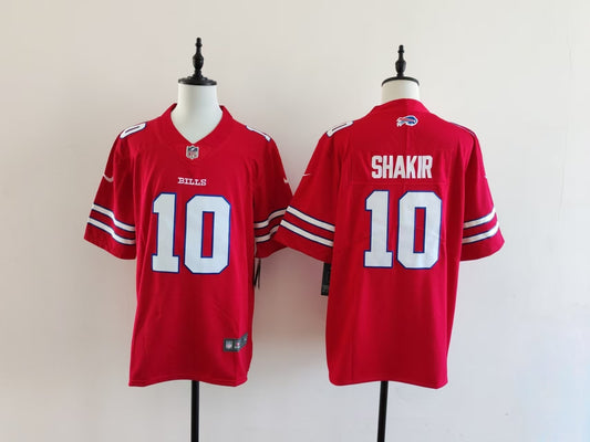 Men's Buffalo Bills Khalil Shakir Jersey-Red