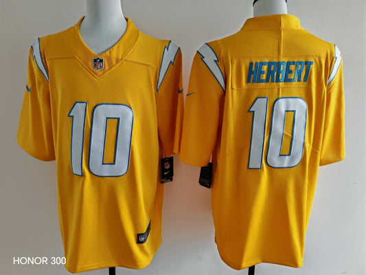 Men's San Diego Chargers Justin Herbert Jersey-Retro Yellow