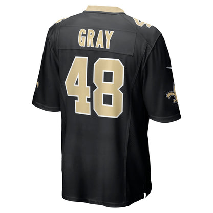 J.T. Gray New Orleans Saints Nike Game Jersey - Black
