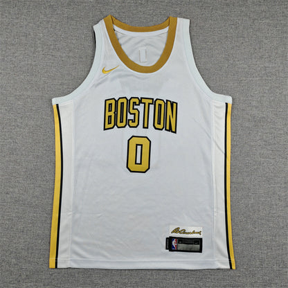 Youth Jayson Tatum Boston Celtics #0 Embroidered Jersey