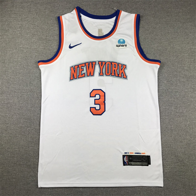 Knicks #3 White Jersey