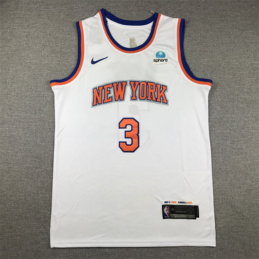 Knicks #3 White Jersey