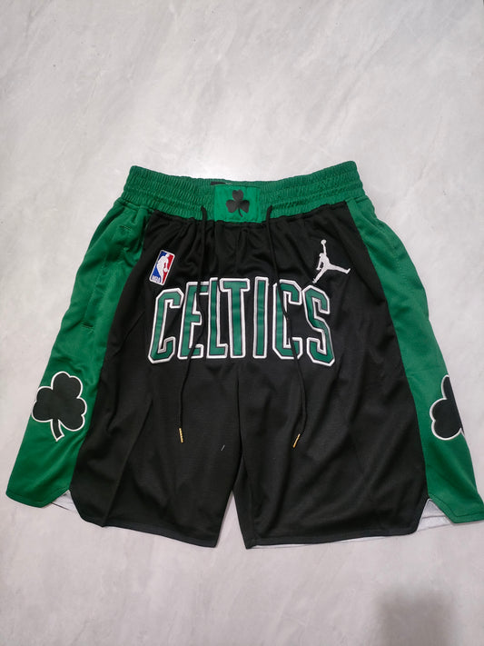 Boston Celtics Black City Edition Pocket Shorts