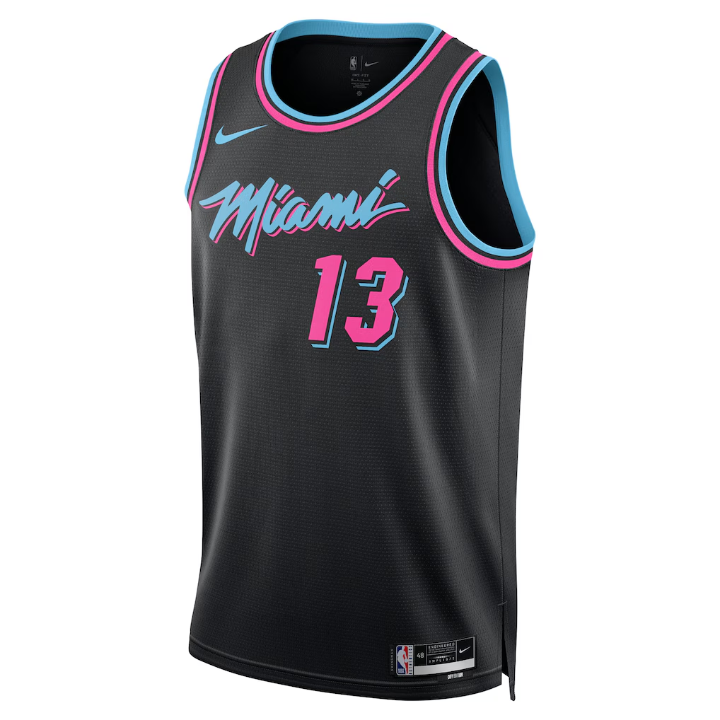 Miami Heat Bam Adebayo Nike Black 2025/26 Swingman Jersey - City Edition