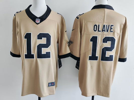 Men's New Orleans Saints Chris Olave Jersey-Gold