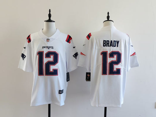 Men's New England Patriots Tom Brady Jersey-White