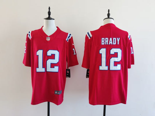 Men's New England Patriots Tom Brady Jersey-Red